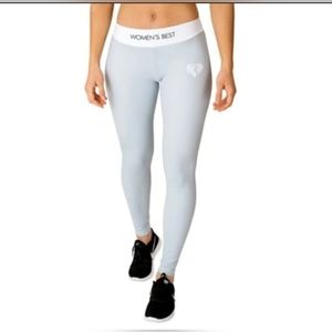 Womems Best Grey/White Logo Leggings